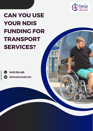 Can You Use Your NDIS Funding for Transport Services