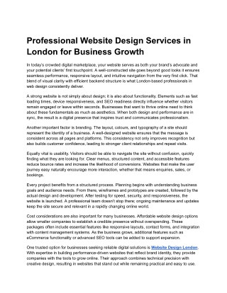 Website Design London | Professional Web Design Services