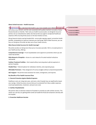 About United Insurance blog health insurance