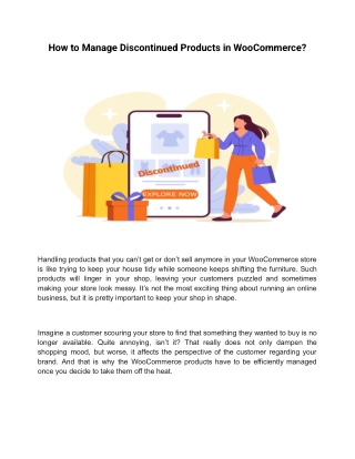 How to Manage Discontinued Products in WooCommerce