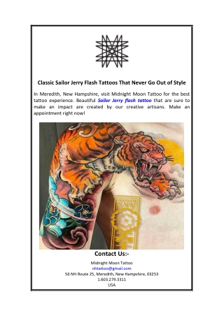 Classic Sailor Jerry Flash Tattoos That Never Go Out of Style