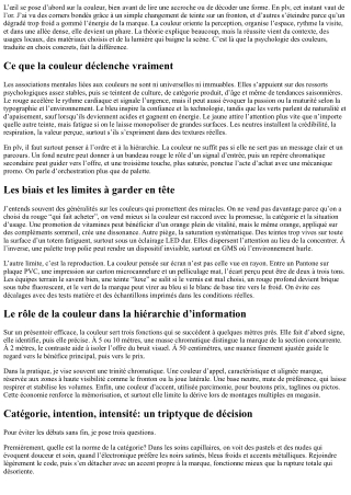 La psychologie des couleurs appliquée à la PLV