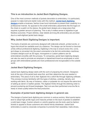 jacket back digitizing designs