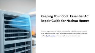 Keeping Your Cool: Essential AC Repair Guide for Nashua Homes