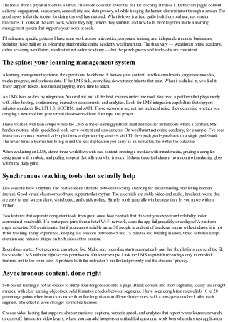 Virtual Classroom Tools Every Instructor Should Know