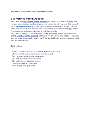 _Best website to Buy Verified Paxful Account online 2025_