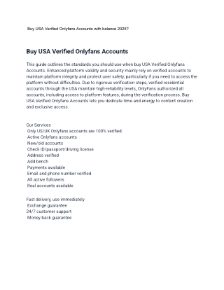 _Buy USA Verified Onlyfans Accounts with balance 2025_
