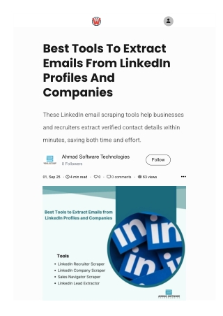 Best Tools To Extract Emails from LinkedIn Profiles and Companies