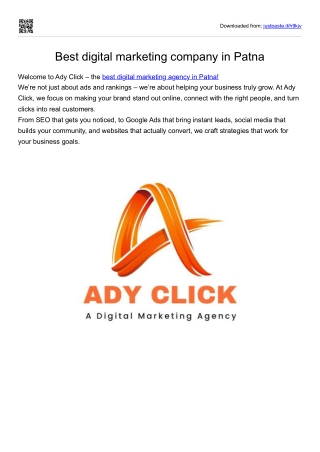Best digital marketing agency in Patna