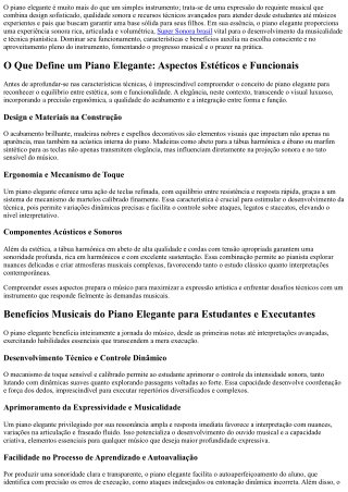 Piano elegante para estudantes inspire seu toque e eleve sua música hoje