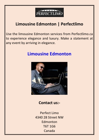 Limousine Edmonton Perfectlimo