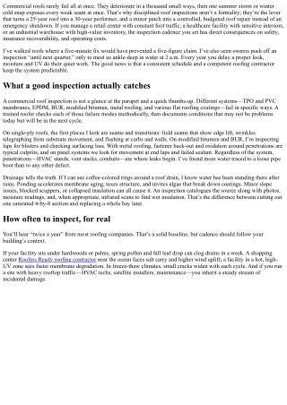 Commercial Roofing Inspections: How Often and Why They Matter