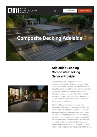 Composite Decking Adelaide