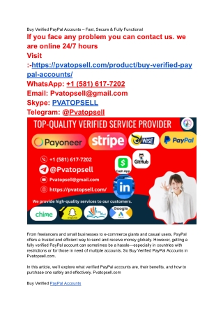 Top 7 Places To Get Verified PayPal Accounts Now