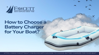 How to Choose a Battery Charger for Your Boat