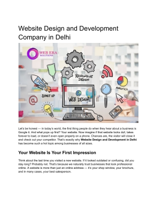 Website Design and Development in Delhi_ Why Your Business Can’t Ignore It