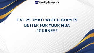 CAT vs CMAT: Which Exam Is Better for Your MBA Journey?