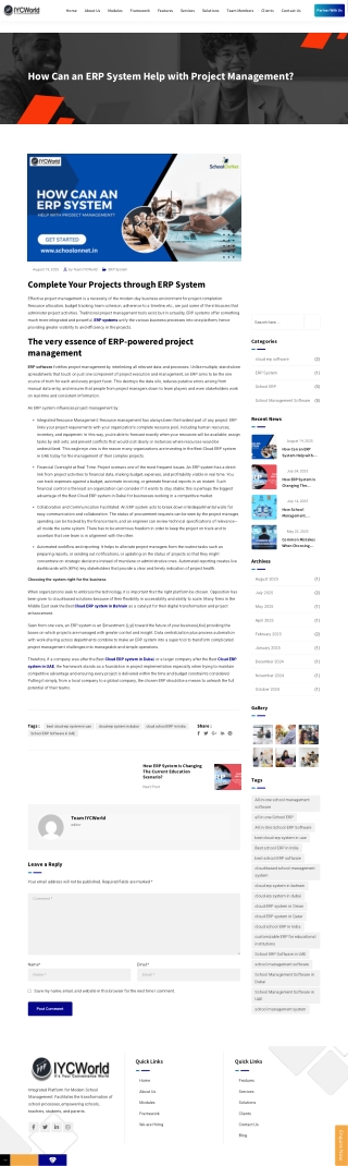 Complete Your Projects through ERP System