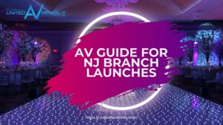 Corporate AV Services for Branch Launch - United AV Rentals