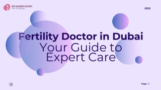 Fertility Doctor in Dubai: Your Guide to Expert Care