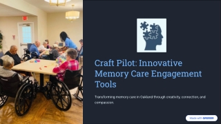 Memory Care Engagement Tools Oakland CA