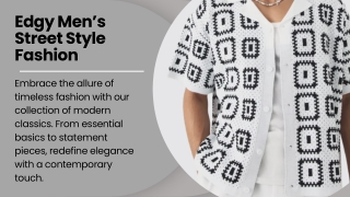 Edgy Men’s Street Style Fashion