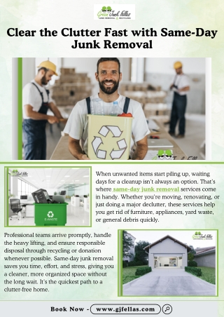 Clear the Clutter Fast with Same-Day Junk Removal