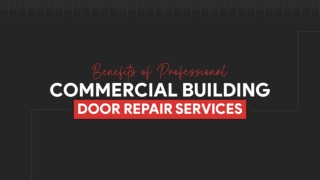 Advanced Repairs for Office Door Systems