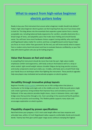 Discover the Magic of Electric Guitars