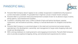 PANSOFIC MALL- E-Commerce Platform (1)
