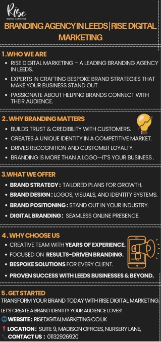 Branding Agency in Leeds  Rise Digital Marketing