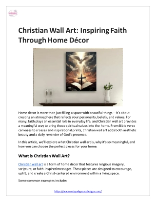 Christian Wall Art Inspiring Faith Through Home Décor