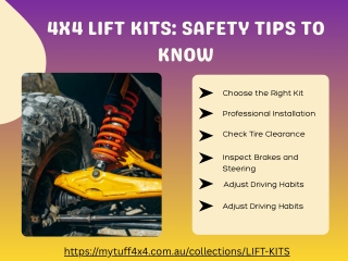 4x4 Lift Kits: Safety Tips to Know