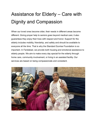 Assistance for Elderly – Care with Dignity and Compassion (1)