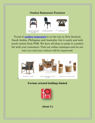 Outdoor Furniture,foh.com.hk