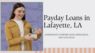 Payday Loans in Lafayette, LA