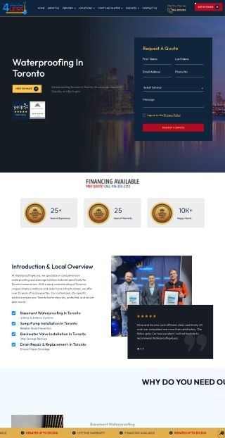 Toronto Basement Waterproofing