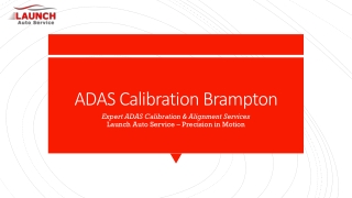 ADAS Calibration Brampton