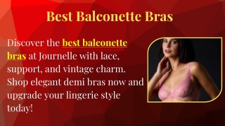 Best Balconette Bras
