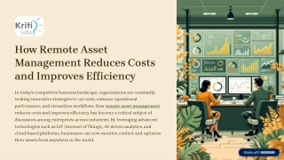 How Remote Asset Management Reduces Costs and Improves Efficiency