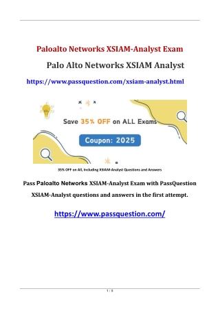 Palo Alto Networks XSIAM Analyst PDF Questions