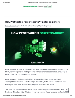 How Profitable is Forex Trading in 2025- Easy Guide for Beginners