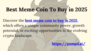Best Meme Coin To Buy in 2025