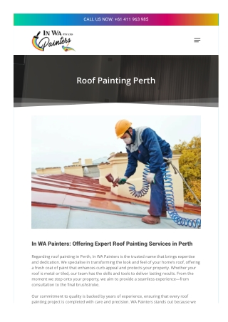 Roof Painting Perth