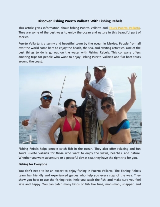 Fishing Puerto Vallarta With Fishing Rebels.