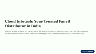 Cloud-Infotech-Your-Trusted-Fanvil-Distributor-in-India