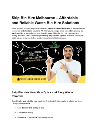 bin hire near me