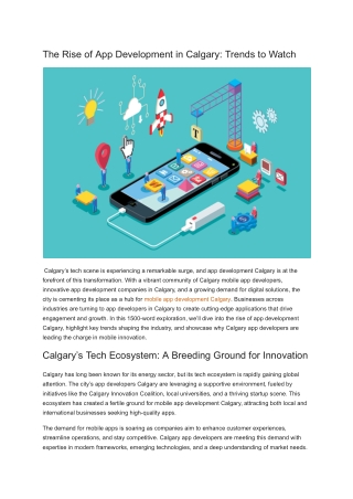 The Rise of App Development in Calgary_ Trends to Watch