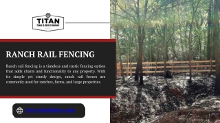 Ranch Rail Fencing Titan Fence