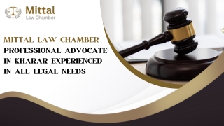 Professional advocate in kharar experienced in all legal needs